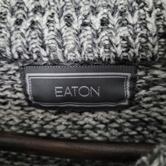 EATON | vintage knit crewneck argyle dad grandpa sweater - Picture 5 of 5